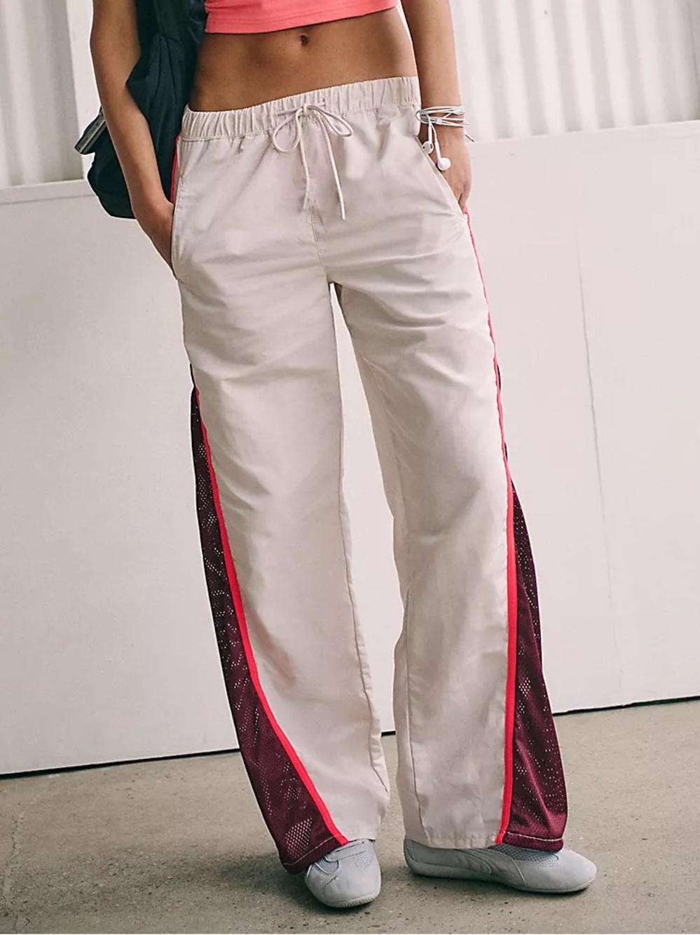 Free People Movement - Retro Rider Mesh Pants (Mushroom Combo) - Picture 2 of 6